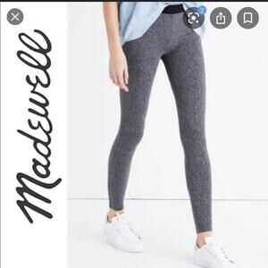 Madewell gray black color block leggings